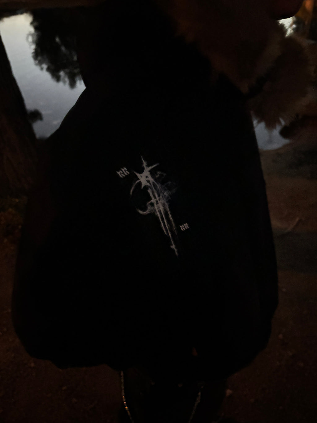 RR Sun Fade Detachable Fur Hoodie